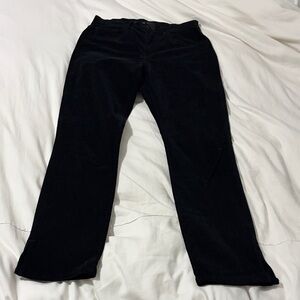 3x1 Black Velvet Pants